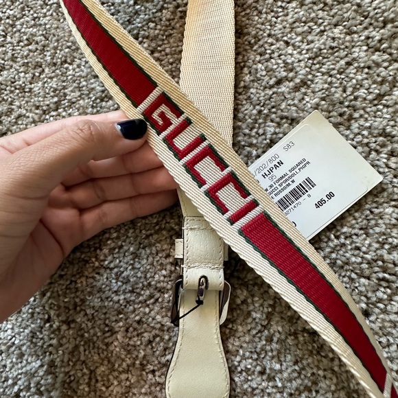Gucci Logo Fabric Belt - Picture 6 of 7